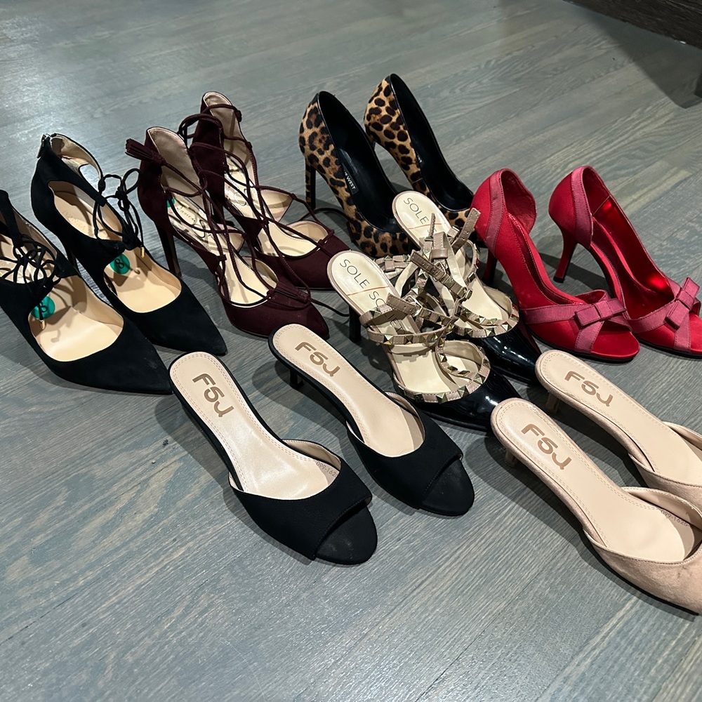 Lot of size 8 women’s  Shoes - 7 inch pairs